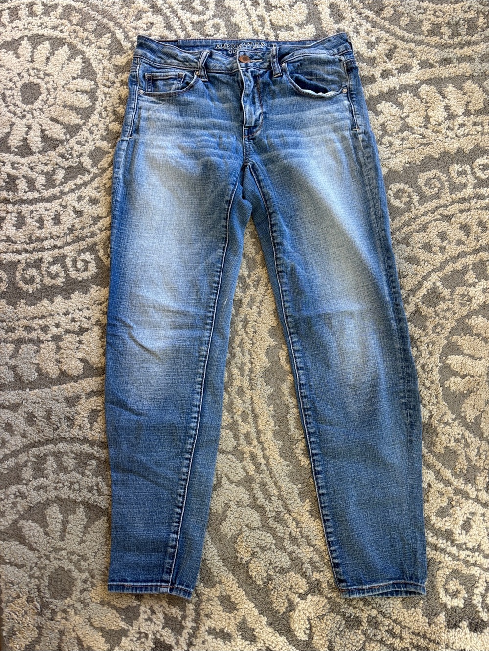 American Eagle Outfitters Light Blue Skinny Jeans Lot of 4 pair